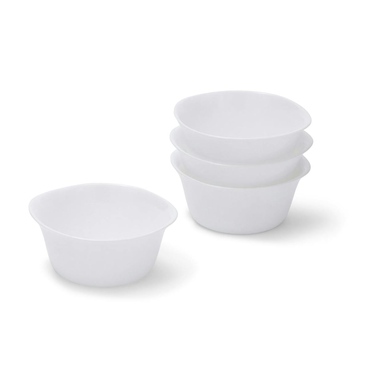 Rubbermaid® DuraLite™ Glass Bakeware, Ramekin Set, 1-Cup Ramekins, 4-Pack